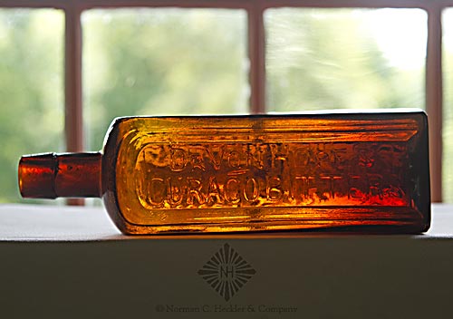 "Dr Von Hopf's / Curaco Bitters" - "O & C Marion / Iowa" Bitters Bottle, R/H #V-29