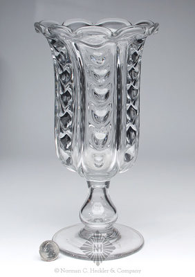 Fancy Pillar Molded Vase, Similar in form and construction to PG fig. 180, #3