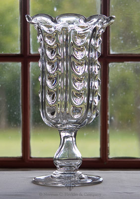Fancy Pillar Molded Vase, Similar in form and construction to PG fig. 180, #3