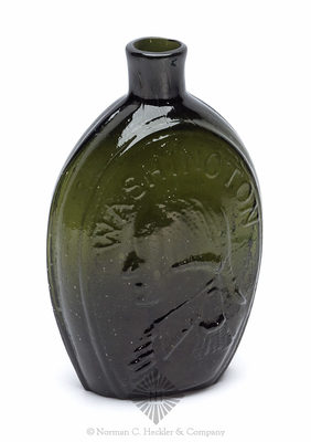 "Washington" And Bust - "Jackson" And Bust Portrait Flask, GI-31