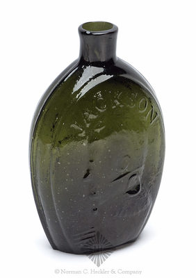 "Washington" And Bust - "Jackson" And Bust Portrait Flask, GI-31