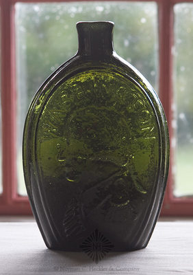 "Washington" And Bust - "Jackson" And Bust Portrait Flask, GI-31