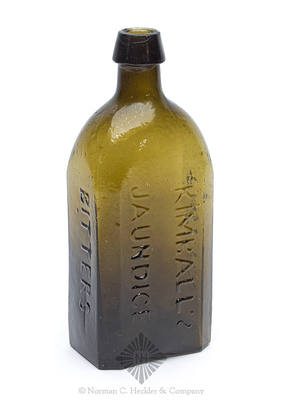 "Kimball's / Jaundice / Bitters / Troy. N.H." Bitters Bottle, R/H #K-42