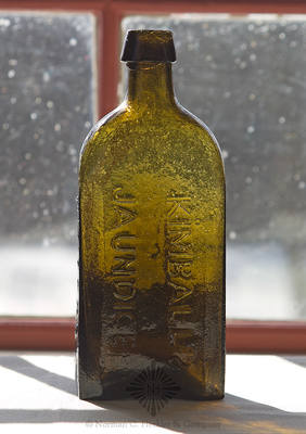 "Kimball's / Jaundice / Bitters / Troy. N.H." Bitters Bottle, R/H #K-42