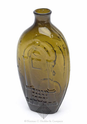 Masonic Arch And Emblems - Eagle Historical Flask, GIV-24