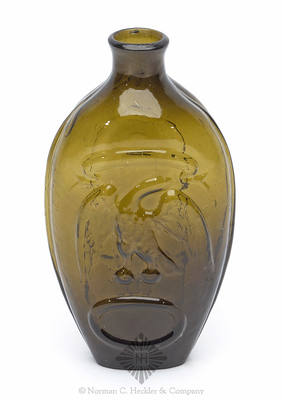 Masonic Arch And Emblems - Eagle Historical Flask, GIV-24