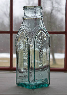 "Atmore's / Atmore's" Cathedral Pickle Bottle, Z pg. 32, right