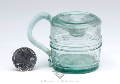 Mold Blown Handled Inkwell, Similar in form and construction to C #1367
