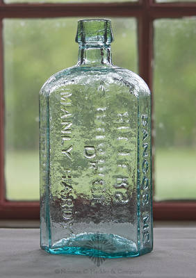 "Dr. / Manly Hardy's / Genuine / Jaundice / Bitters / Bangor ME." Bottle, R/H #H-35