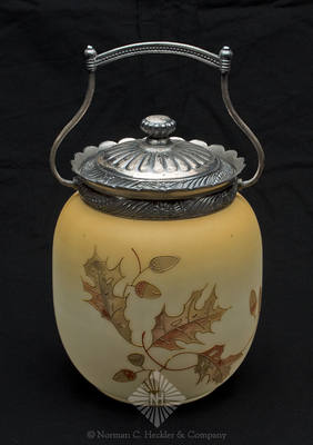 Crown Milano Cracker Jar, "Mt. Washington Art Glass" by Betty B. Sisk, pg. 123, bottom right
