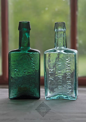 Two "G. W. Merchant / Lockport / N.Y." Medicine Bottles, AAM pg. 350