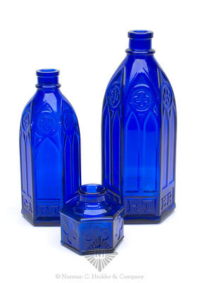 Lot Of Three "Carter" Ink Bottles, C #555 and #820