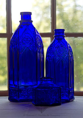 Lot Of Three "Carter" Ink Bottles, C #555 and #820