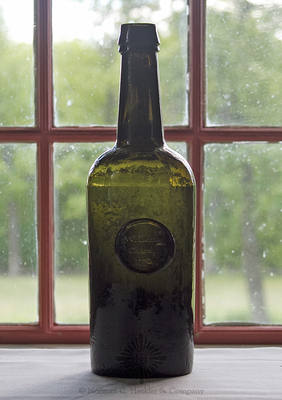 "W Leman / Chard. / 1771." Sealed Wine Bottle, ASB pg. 746