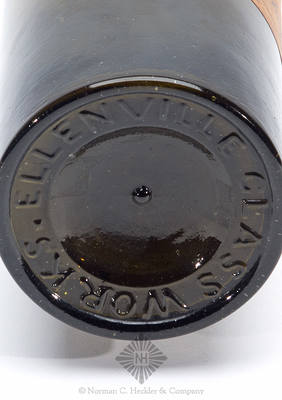 "Ellenville / Glass Works" Base Embossed Whiskey Bottle, Similar to H #2245