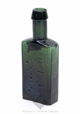 "S,M. / Beebes" - "Horse / Linament" Veterinary Medicine Bottle