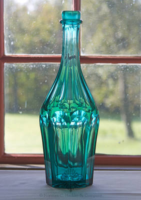 Cut Glass Cologne Bottle, Similar in form and construction to PG plate 368, bottom center