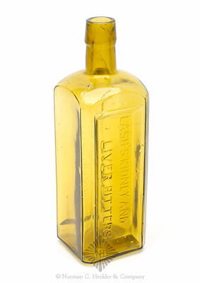 "Lash's Kidney And / Liver Bitters" - "The Best Cathartic / And Blood Purifier" Bitters Bottle, R/H #L-38