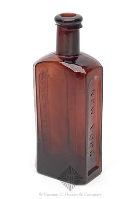 "Mrs S.A. Allen's / Worlds Hair / Restorer / New York" Medicine Bottle, AAM pg. 21