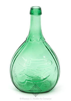 Eagle - Reverse Plain Historical Calabash Flask, GII-143