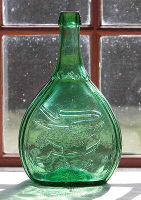 Eagle - Reverse Plain Historical Calabash Flask, GII-143