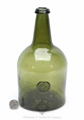 "I / Watson / Esqr / Bilton Park" Sealed Wine Bottle, See RD pg. 318, similar to MW plate 45, #4