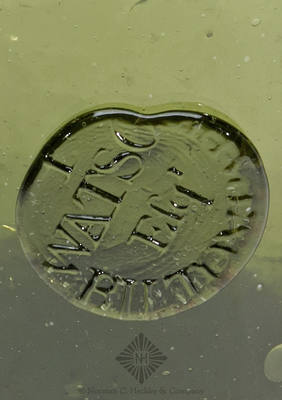 "I / Watson / Esqr / Bilton Park" Sealed Wine Bottle, See RD pg. 318, similar to MW plate 45, #4