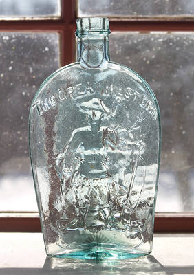 Trapper And "The Great Western" - Stag Pictorial Flask, GX-30