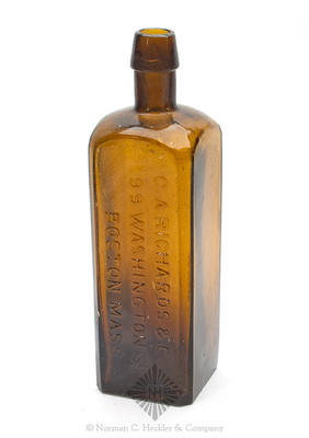 "C.A. Richards & Co / 99 Washington St / Boston Mass." Whiskey Bottle, Similar in form and construction to L/P plate 11, row 3, #7