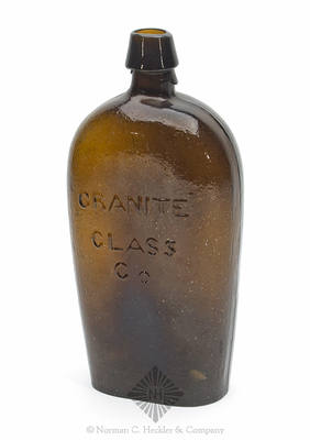 "Granite / Glass / C.o" - "Stoddard / NH" Lettered Flask, GXV-6