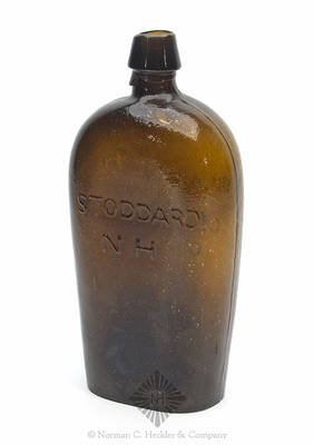 "Granite / Glass / C.o" - "Stoddard / NH" Lettered Flask, GXV-6