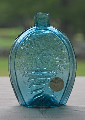 Cornucopia - Urn And "Lancaster. Glass Works N.Y" Pictorial Flask, GIII-16