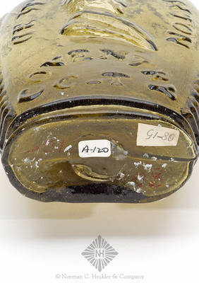 "Lafayette" And Bust - "De Witt Clinton" And Bust Portrait Flask, GI-80