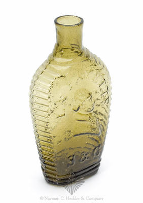 "Lafayette" And Bust - "De Witt Clinton" And Bust Portrait Flask, GI-81