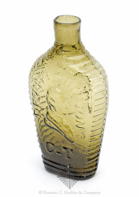 "Lafayette" And Bust - "De Witt Clinton" And Bust Portrait Flask, GI-81