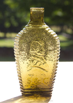 "Lafayette" And Bust - "De Witt Clinton" And Bust Portrait Flask, GI-81
