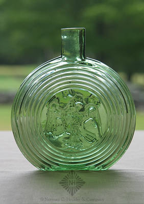 Concentric Ring Eagle - Concentric Ring Eagle Historical Flask, GII-76a