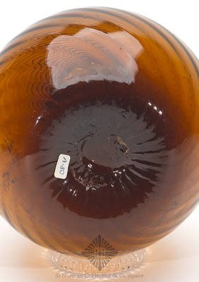 Pattern Molded Globular Bottle, Similar in form and construction to MW color plate V, #1