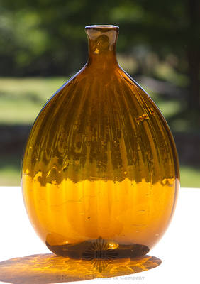Pattern Molded Flask, H #2148