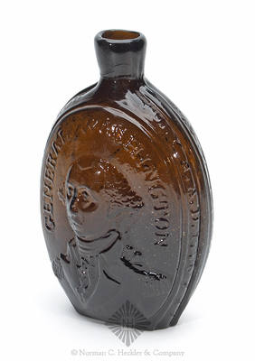 "General Washington" And Bust - "E Pluribus Unum / T.W.D" And Eagle Portrait Flask, GI-14