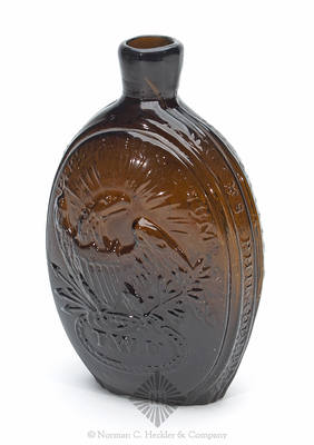 "General Washington" And Bust - "E Pluribus Unum / T.W.D" And Eagle Portrait Flask, GI-14