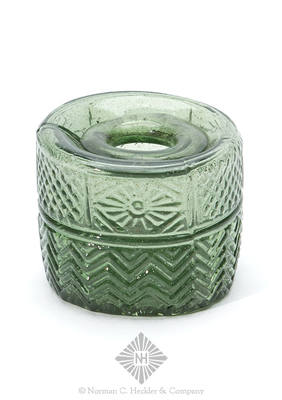 Blown Three Mold Inkwell, GIII-25 and C #1215