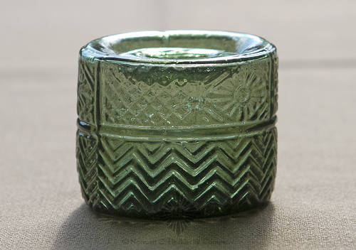 Blown Three Mold Inkwell, GIII-25 and C #1215