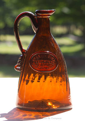 "Star Whiskey / New York / W.B. Crowell Jr." Sealed Handled Whiskey Jug, H #505