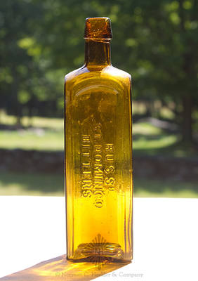"Russ' / St. Domingo / Bitters" - "New York" Bitters Bottle, R/H #R-125