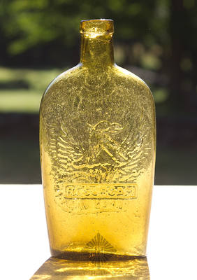 "Baltimore / Glass Works" And Anchor - Phoenix And "Resurgam" Pictorial Flask, GXIII-53
