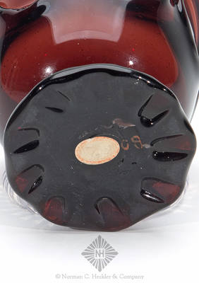 Freeblown Lily Pad Salt Cellar, Exact item pictured in McK plate 17, #2