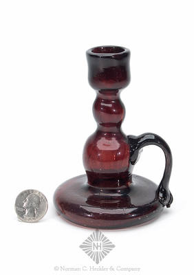 Freeblown Handled Candlestick