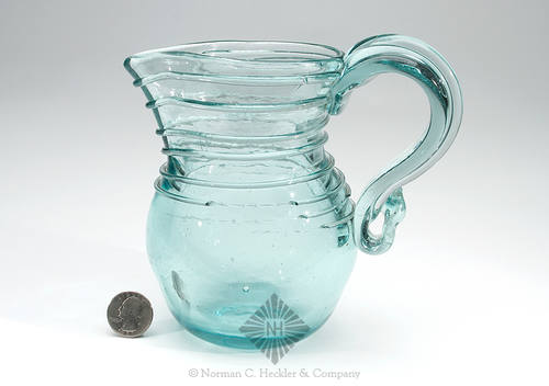Freeblown Pitcher, Similar construction to this style of glass product, McK plate 69