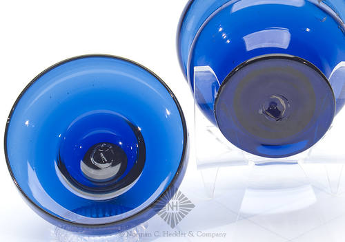 "A. G. 1780" Freeblown Covered Sugar Bowl